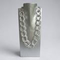 Donatella - Silberne Aluminium Halskette