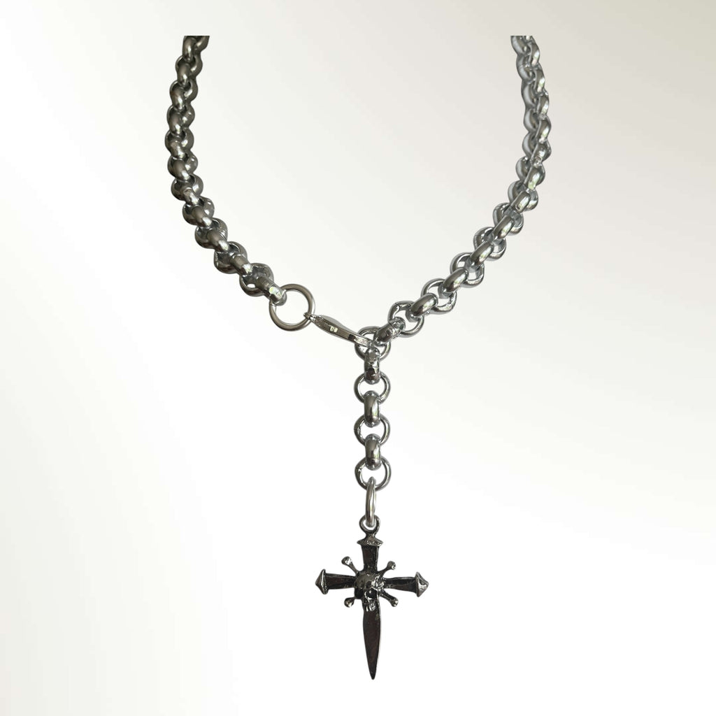 Kreuz Totenkopf Kette