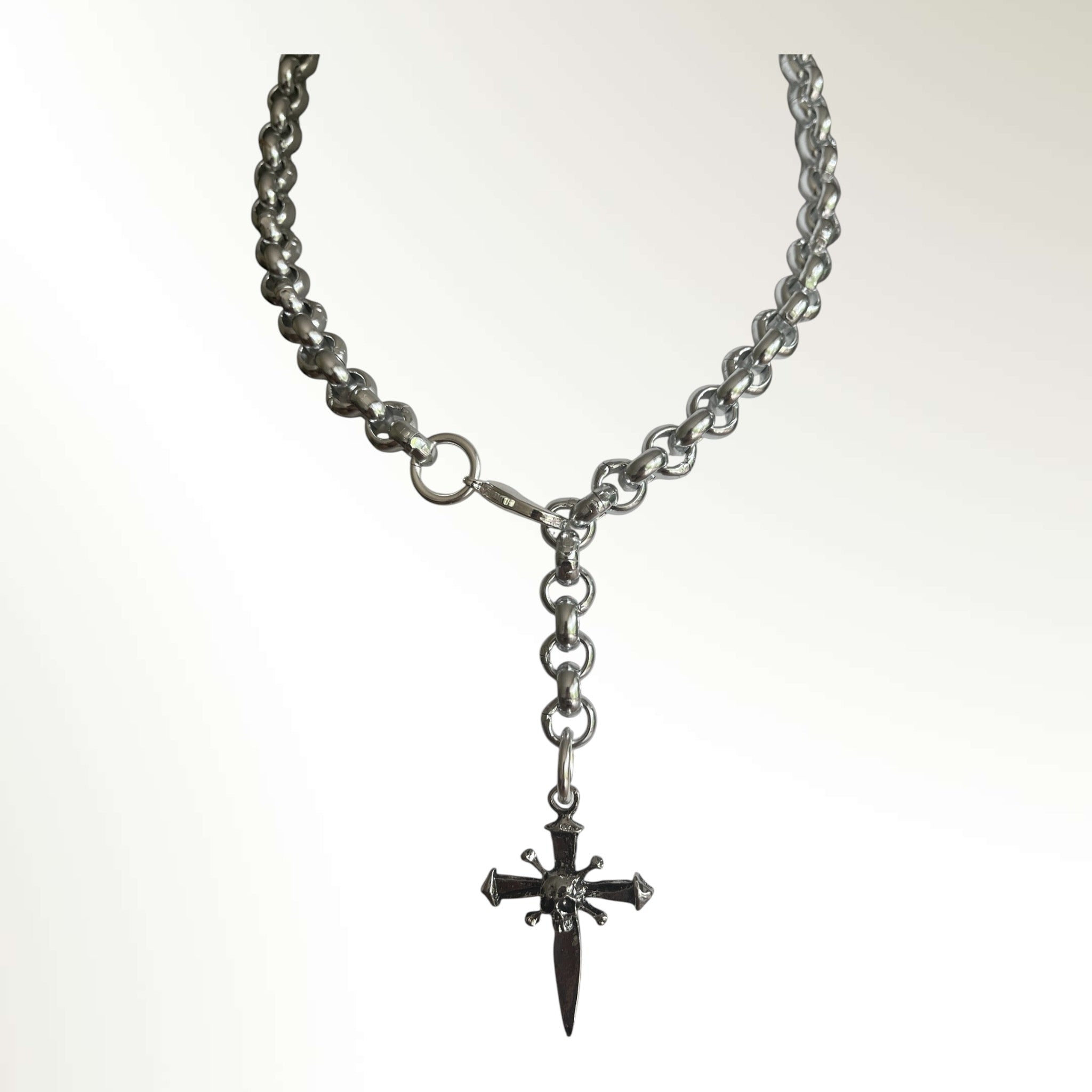 Kreuz Totenkopf Kette