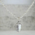 Kette Totenkopf Silber Neu