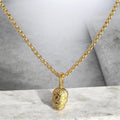 Kette Totenkopf Gold Neu